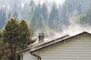 roofing in rain